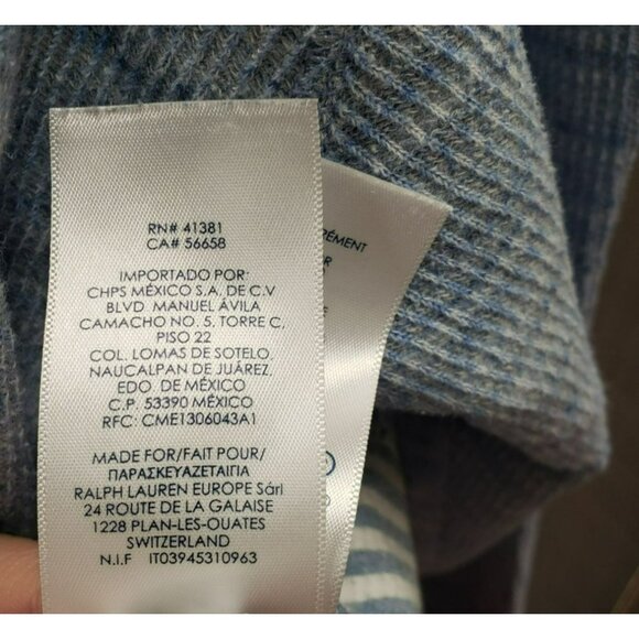 Chaps Womens Blue Hoodie Hooded Pullover Size 2X Cotton/Polyester Blend - Picture 9 of 9